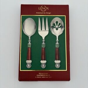 Lenox "Holiday Gatherings"‎ 3-Piece Serving Set NIB Vtg